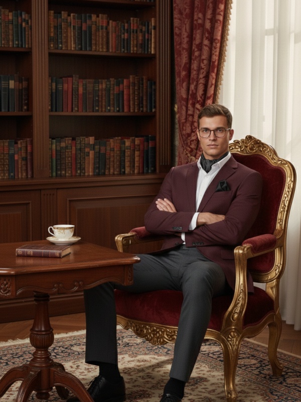 CM6-011 Jedwabna apaszka m�ska pod szyj� grafitowa 67x67cm